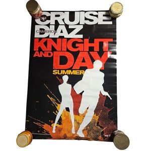 Knight and Day 2010 Promo Movie Poster 27x40 Tom Cruise Cameron Diaz P Sarsgaard